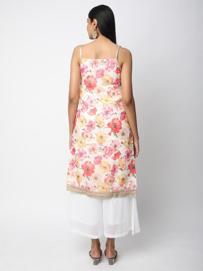 Women Polyester Printed Kurta and Palazzo Set