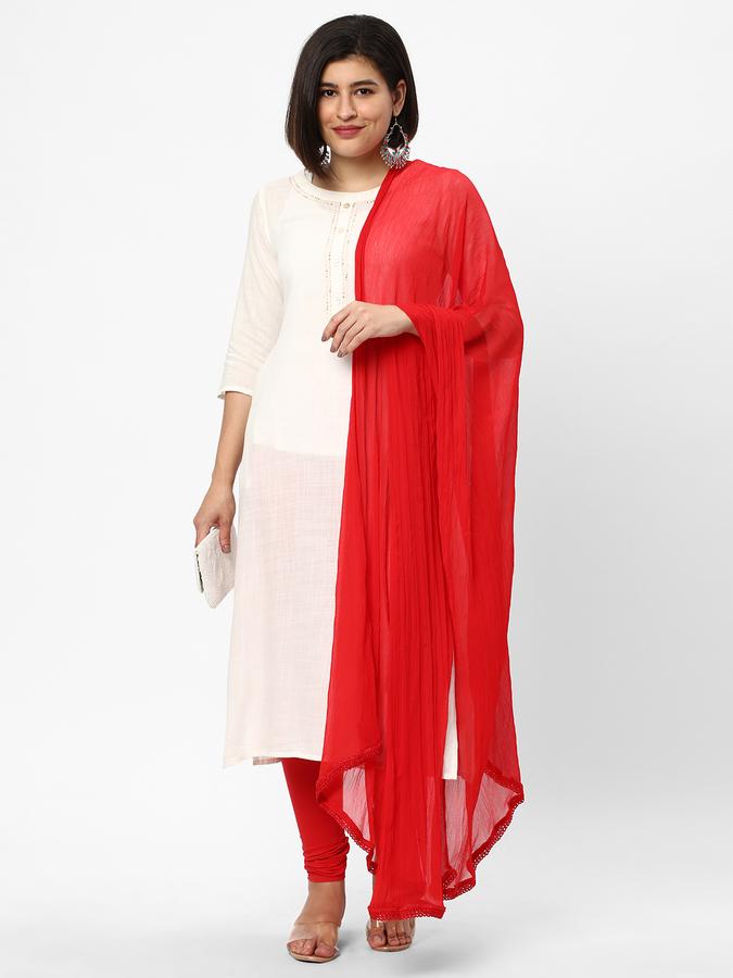 R&B Women Ethnic Wear Red Dupattas