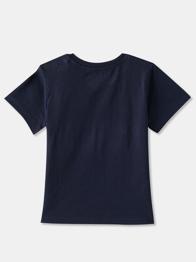 Boys Cotton Regular Fit Crew Neck Graphic T-shirt