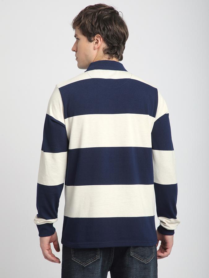 Colorblock Men Polo Neck T-Shirt image number 2