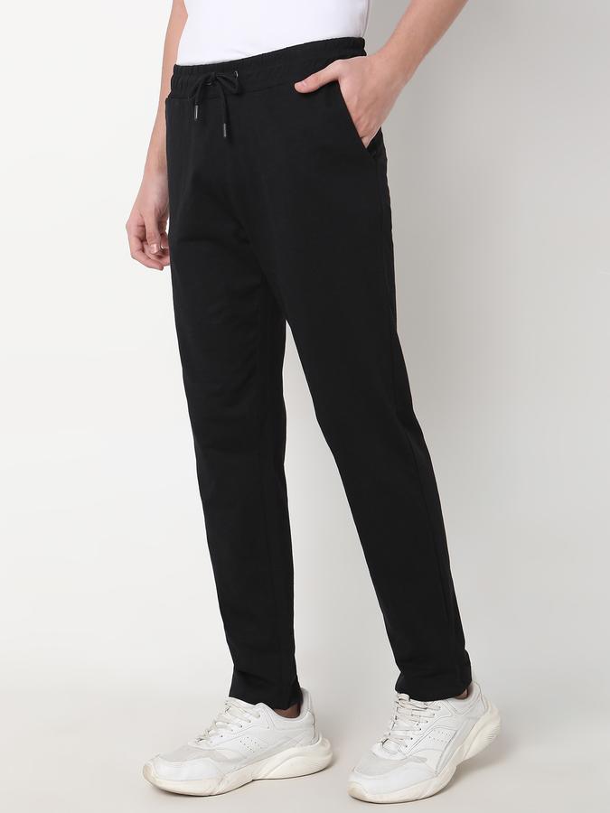Men Joggers with Drawstring Waist & Insert Pockets image number 1