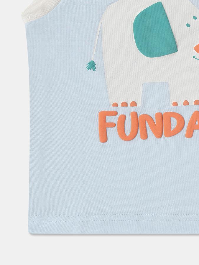 R&B Baby Boys Graphic Print Pure Cotton Regular T Shirt  image number 3