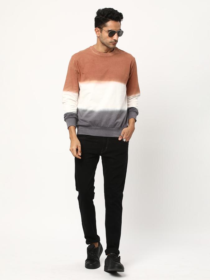 Men Regular Fit Tie & Dye Sweatshirt data-index=