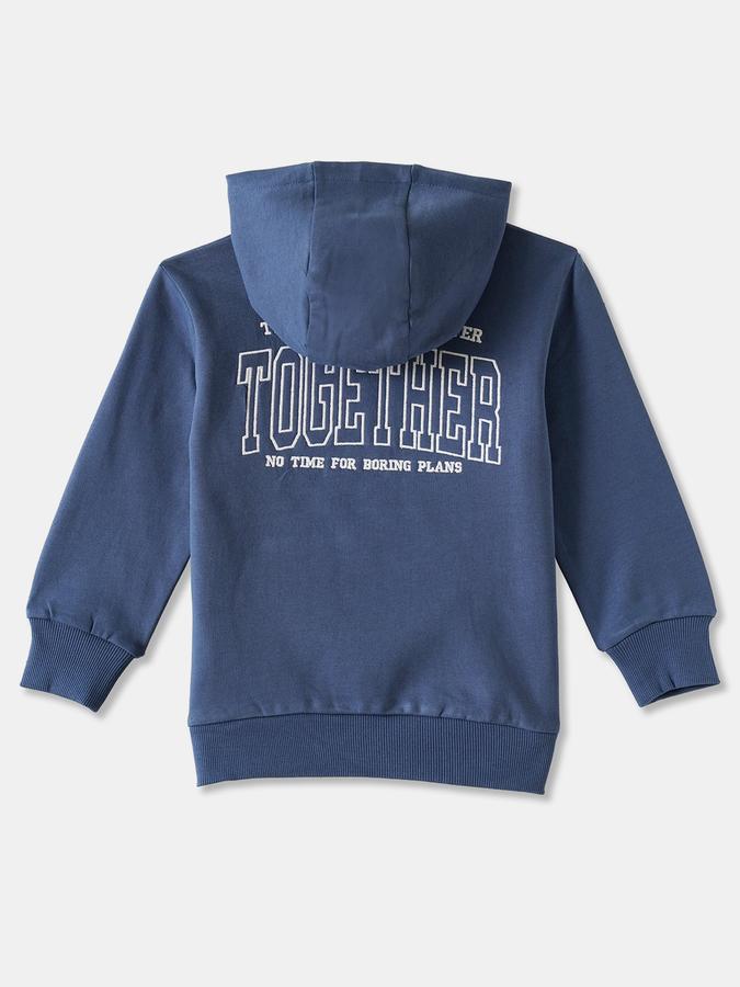 Boys Cotton Relaxed Fit Hooded Graphic Hoodie