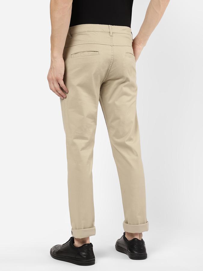 R&B Men Beige Casual Trousers image number 2