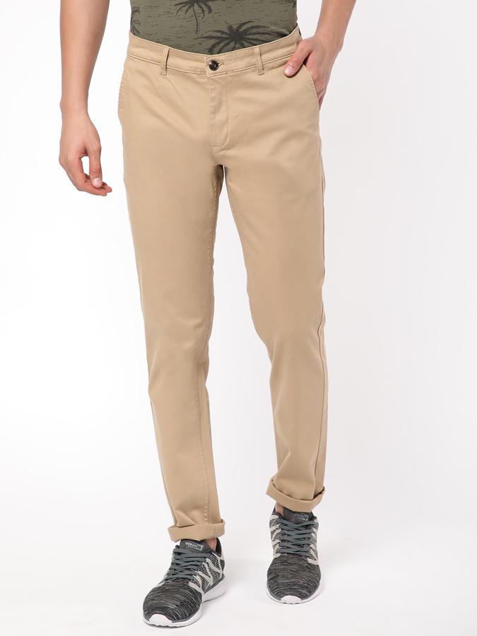 R&B Men Khaki Trousers image number 0