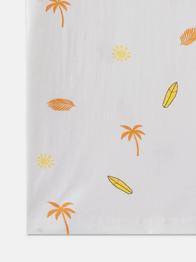 Boys Printed Pure Cotton Oversized T Shirt image number 3