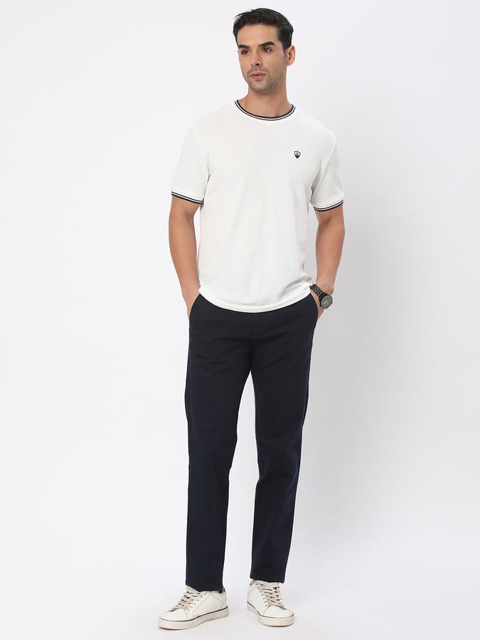 R&B Men Blue Casual Trousers image number 1