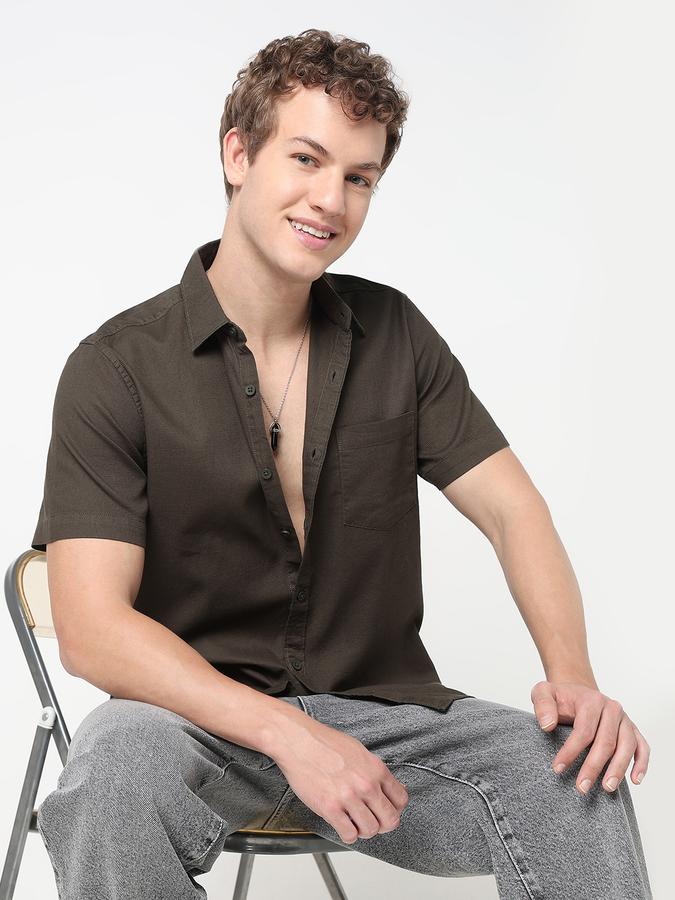 R&B MENS Long sleeves Casual Solid SHIRT