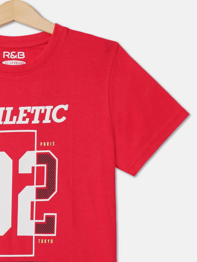 Boys Relaxed Fit Round-Neck T-Shirt image number 2