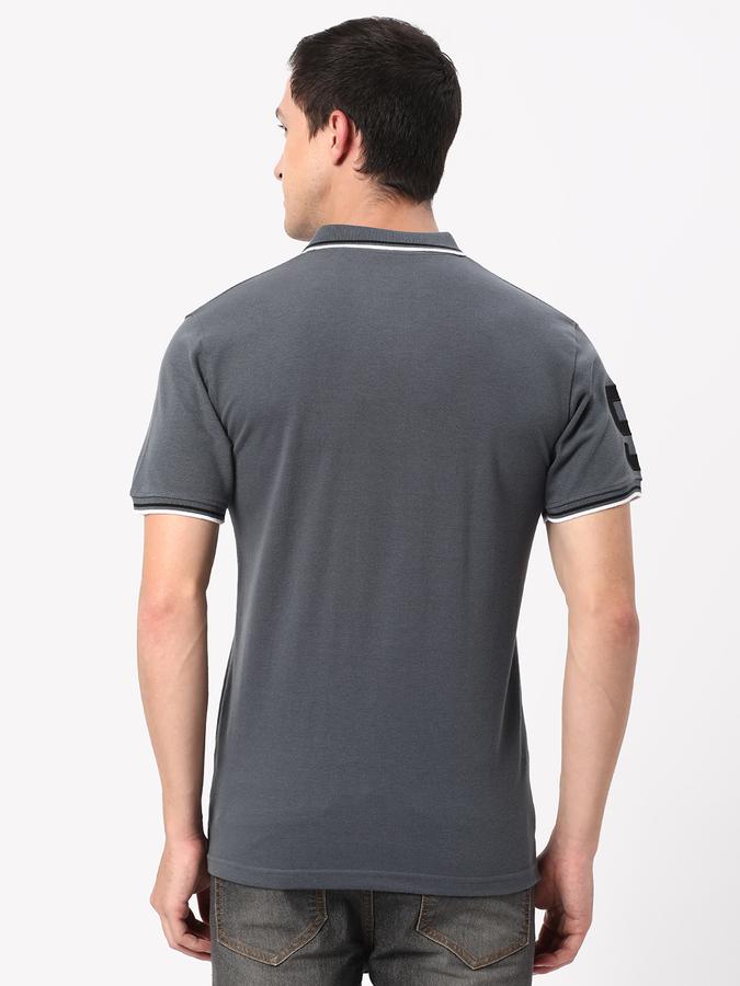 R&B Men's Chest & Sleeve Embroidered Polo image number 2