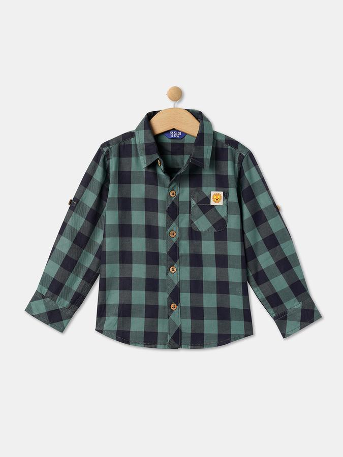 R&B Boys Green Shirts