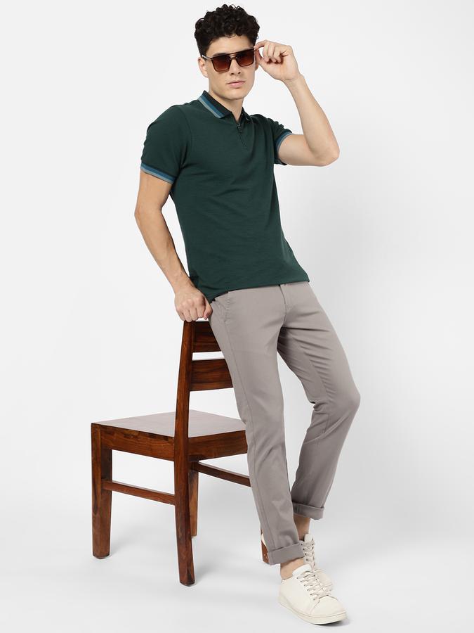 R&B Grey Men Casual Trousers image number 1