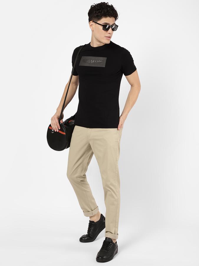 R&B Men Beige Casual Trousers image number 1