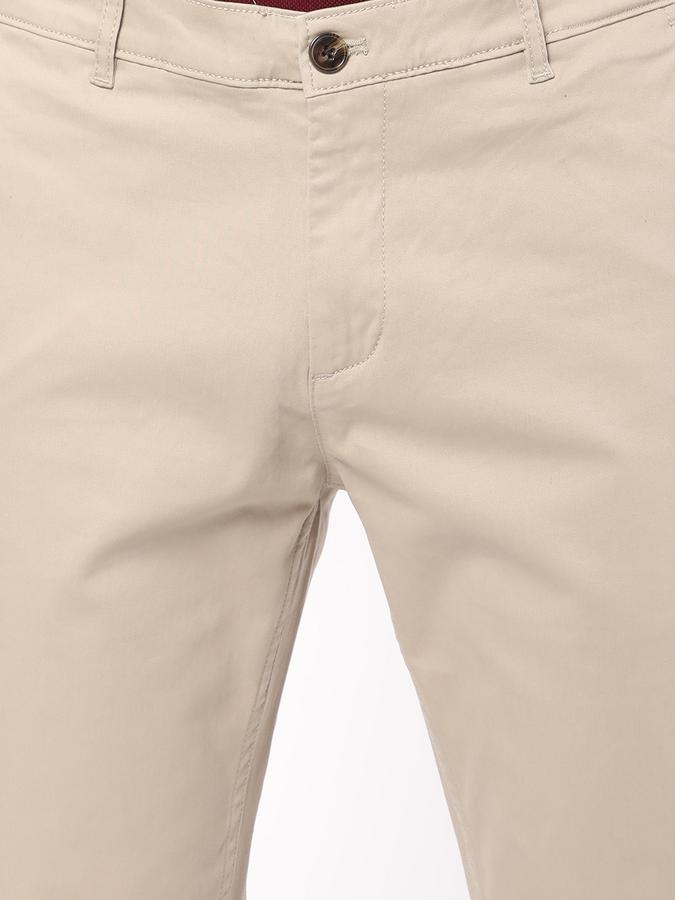 R&B Men Beige Trousers image number 3