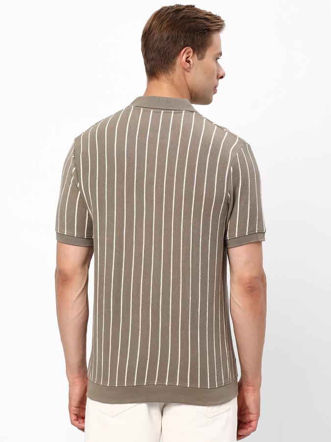 R&B Men's Fashion Textured Polo image number 2