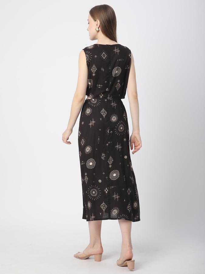 Women Rayon Printed A-Line Ethnic Dress