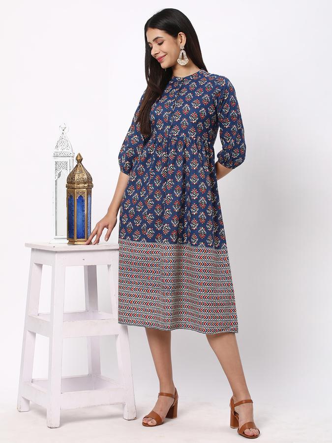Women Printed A-Line Dress image number 1