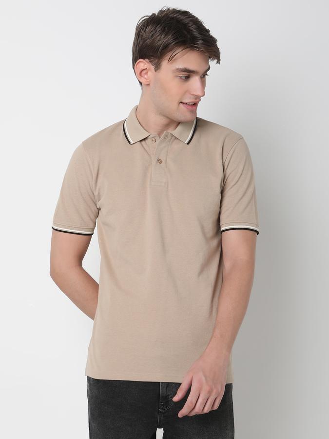 Men Regular Fit Polo T-Shirt image number 0