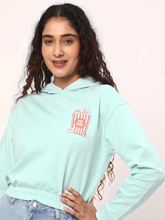 R&B Women Blue Hoodie