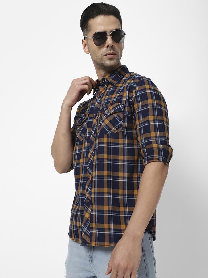 R&B Men Yellow Casual Shirts image number 0