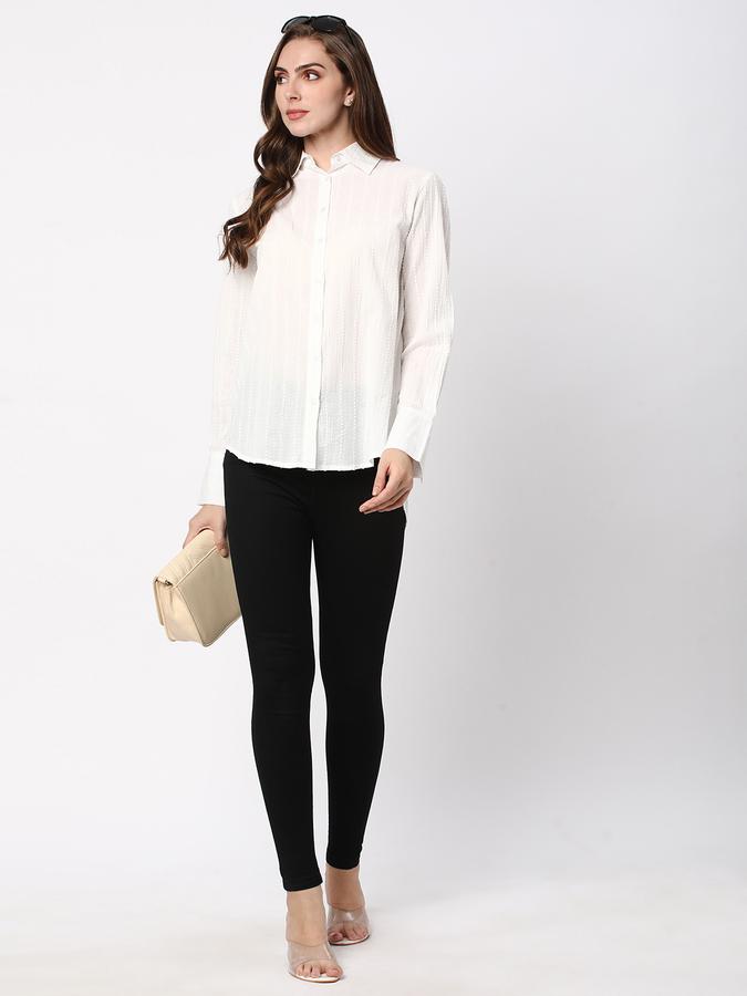 Women Casual Self Design Top image number 1