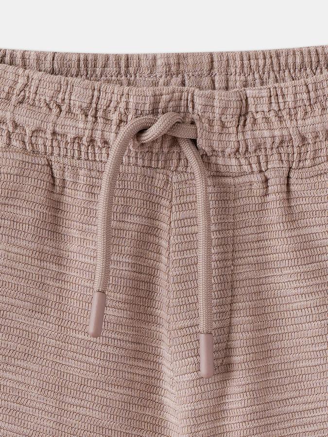 Boys Cotton Relaxed Fit Drawstring Waist Clean Hem Shorts