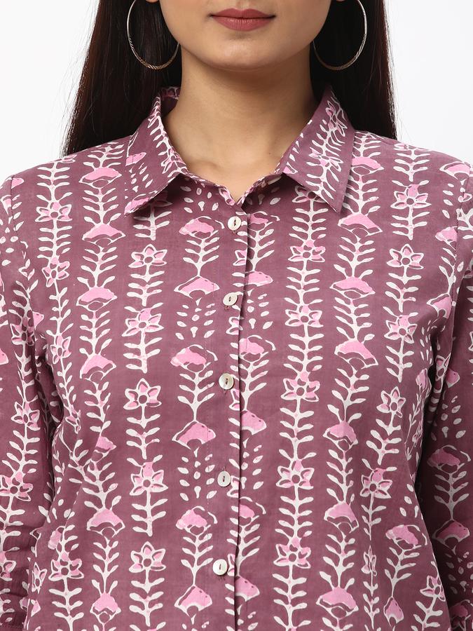 R&B Women's Printed Cotton 2Pcs Fusion Set 3Q Sleeve image number 3