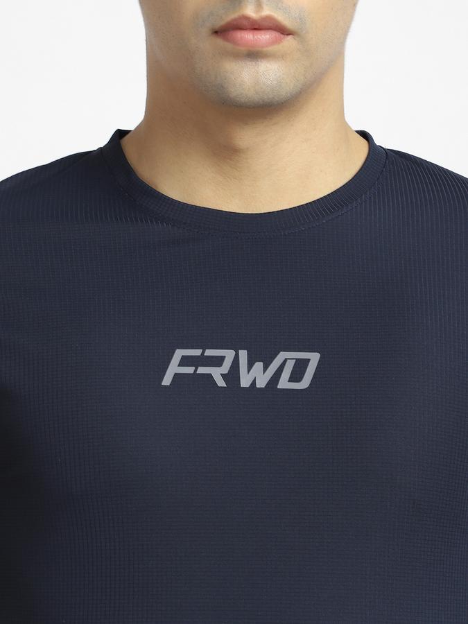 R&B Men's Navy Printed T-Shirt