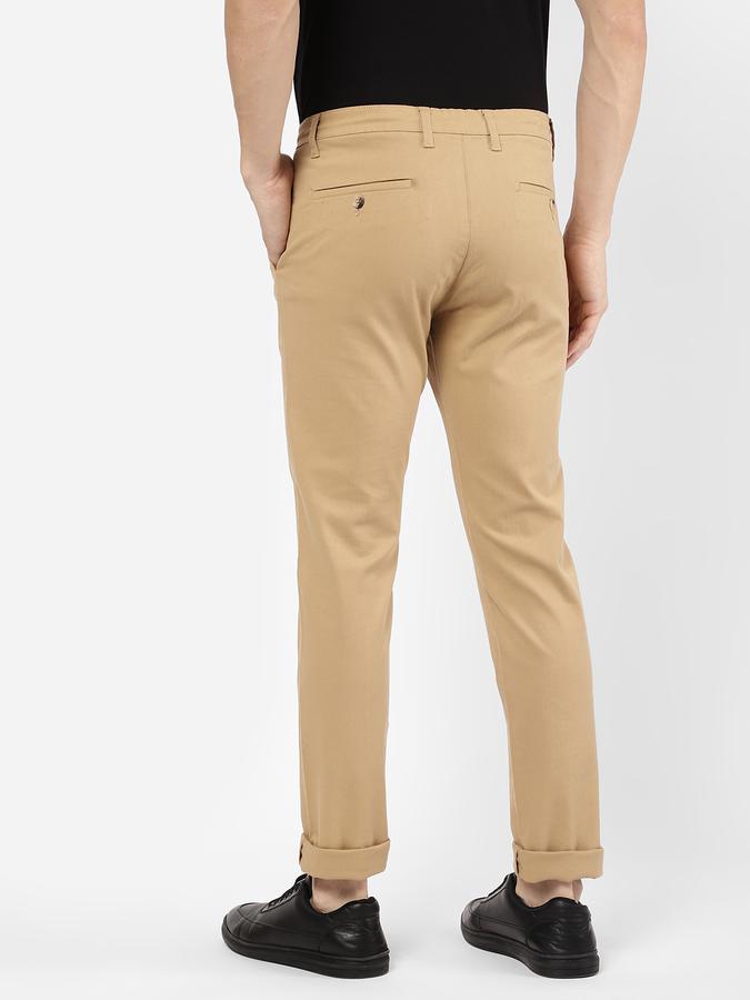 R&B Men Khaki Casual Trousers image number 2