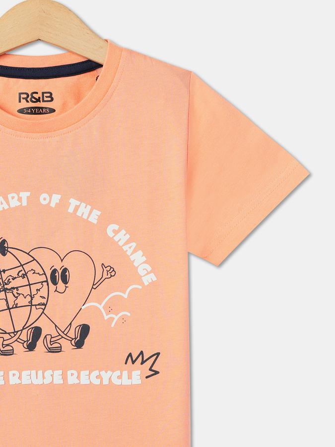 R&B Boy's Round Neck Graphic Tee image number 2