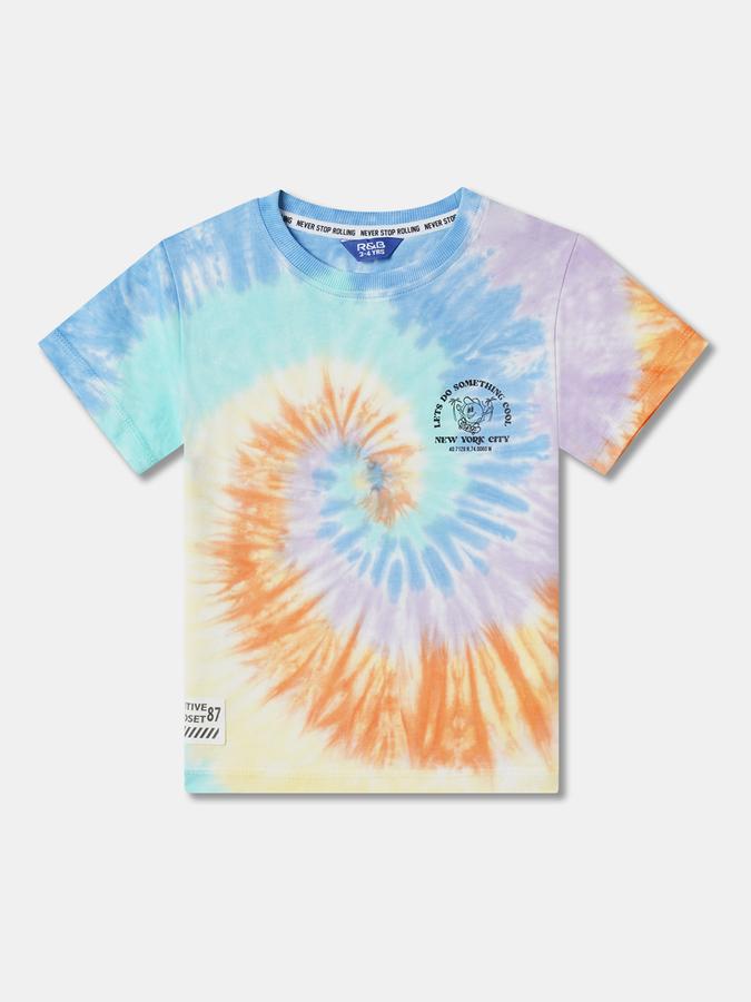 Boys Tie & Dye T-Shirt & Shorts Set image number 2