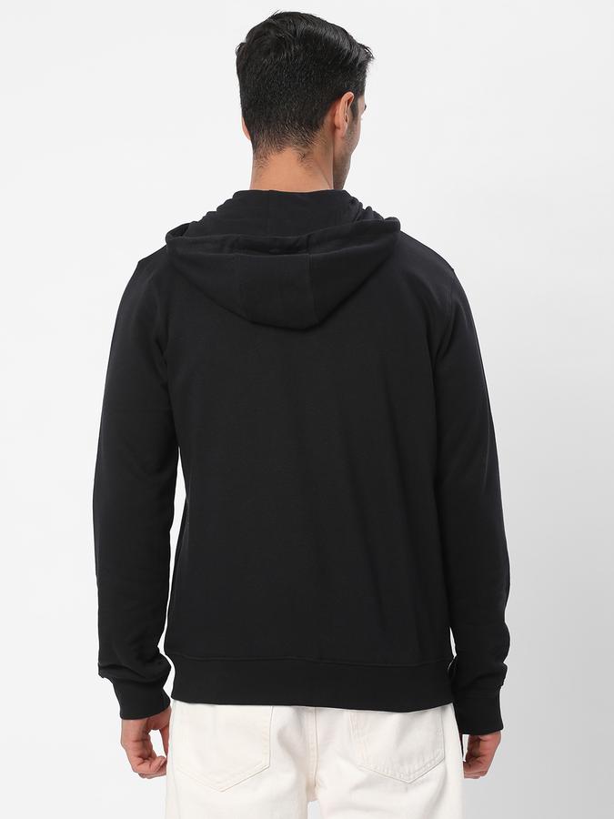 Men Cotton Regular Fit Hooded Jacket