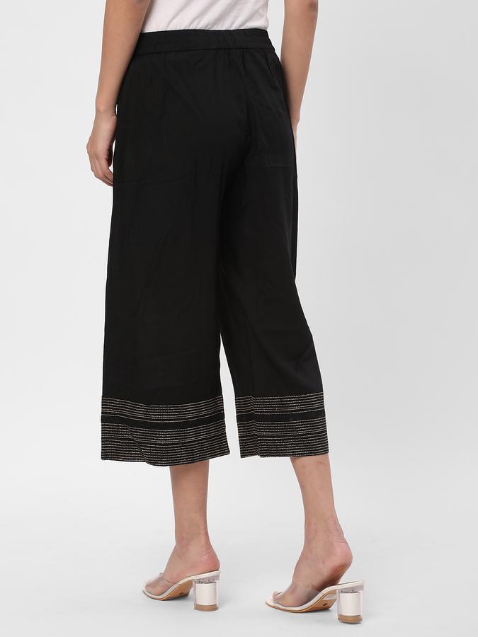 Women Relaxed Fit Flat-Front Pants image number 2