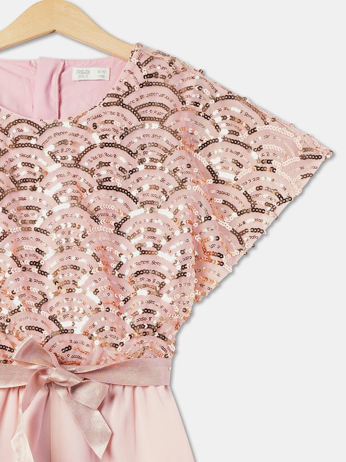 R&B Girls Pink Partywear Dresses image number 2