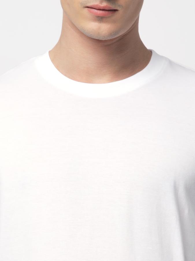 R&B MEN'S Solid T-Shirt with Crew Neck and Short Sleeves image number 3