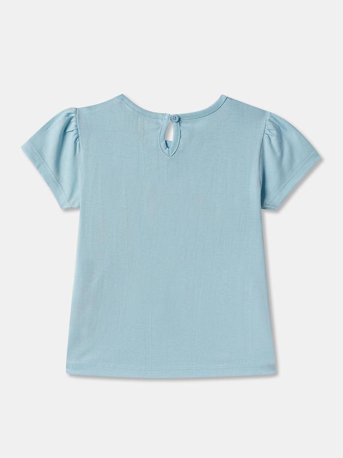 Baby Girls Graphic Print Pure Cotton Regular T Shirt image number 1