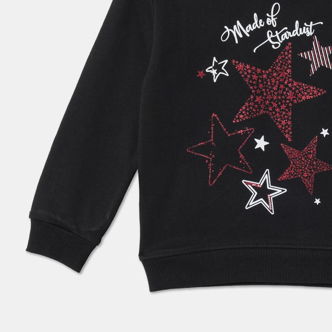 Girls Typographic Print Round-Neck Sweatshirt image number 3