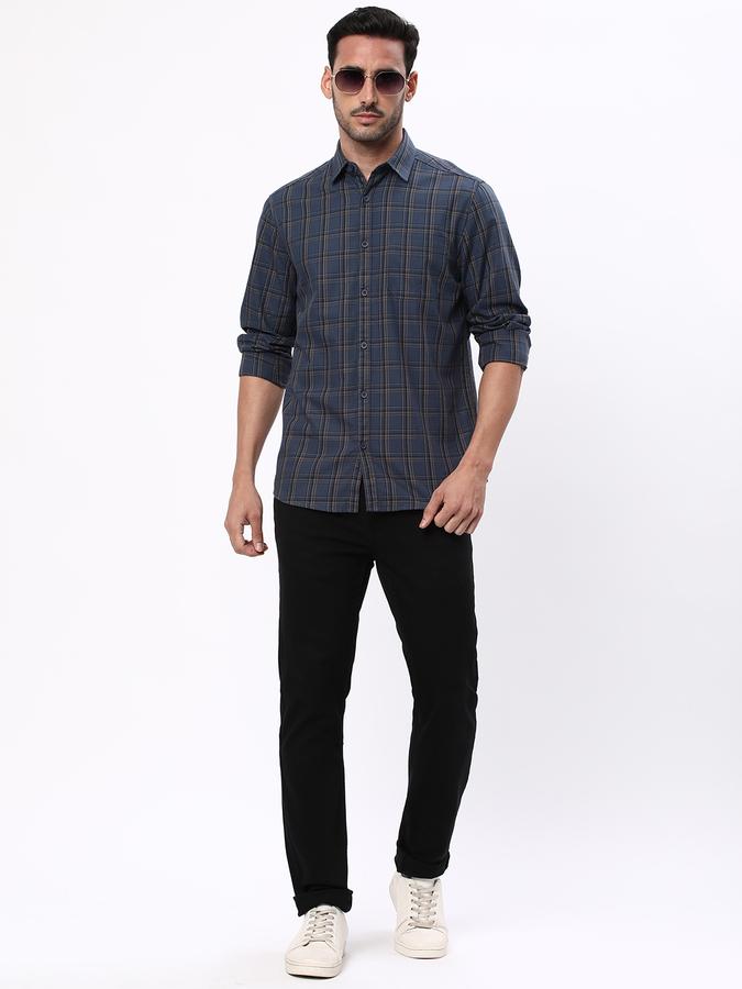 R&B Men Blue Casual Shirts image number 1