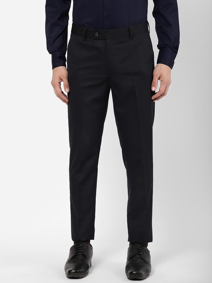 R&B Men Blue Formal Trousers image number 0