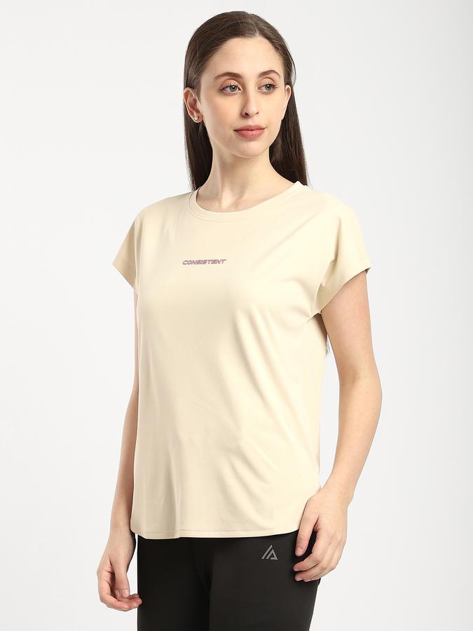 R&B Women Purple Solid Active T-Shirt