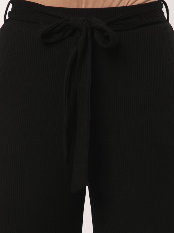 Women Relaxed Fit Flat-Front Pants image number 3