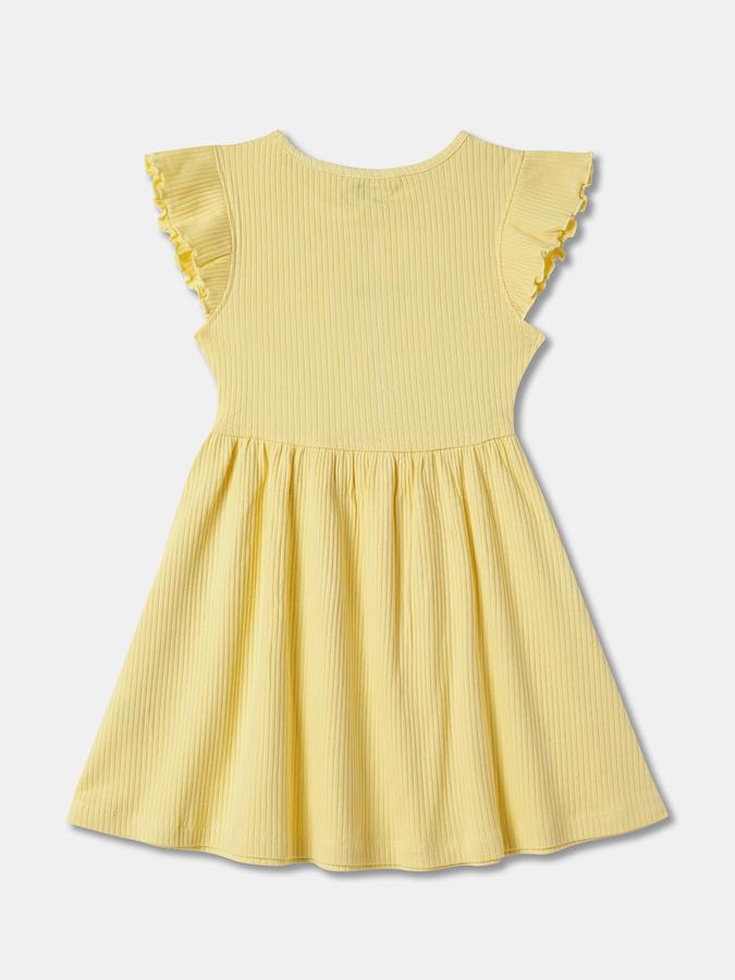 Girls Ribbed A-Line Dress image number 1