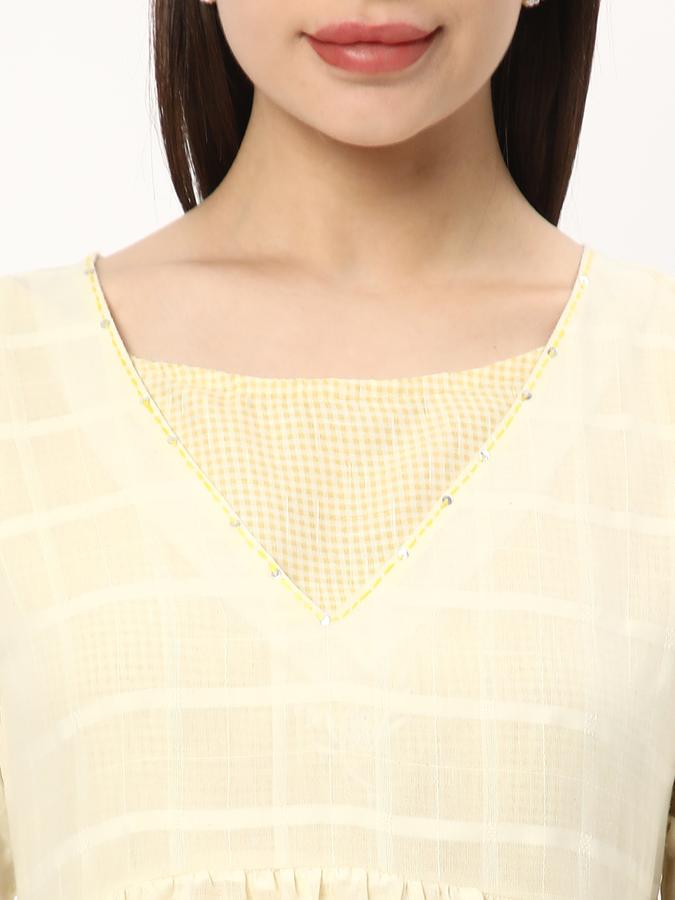 Women Poly Cotton Solid Kurta And Pants Set