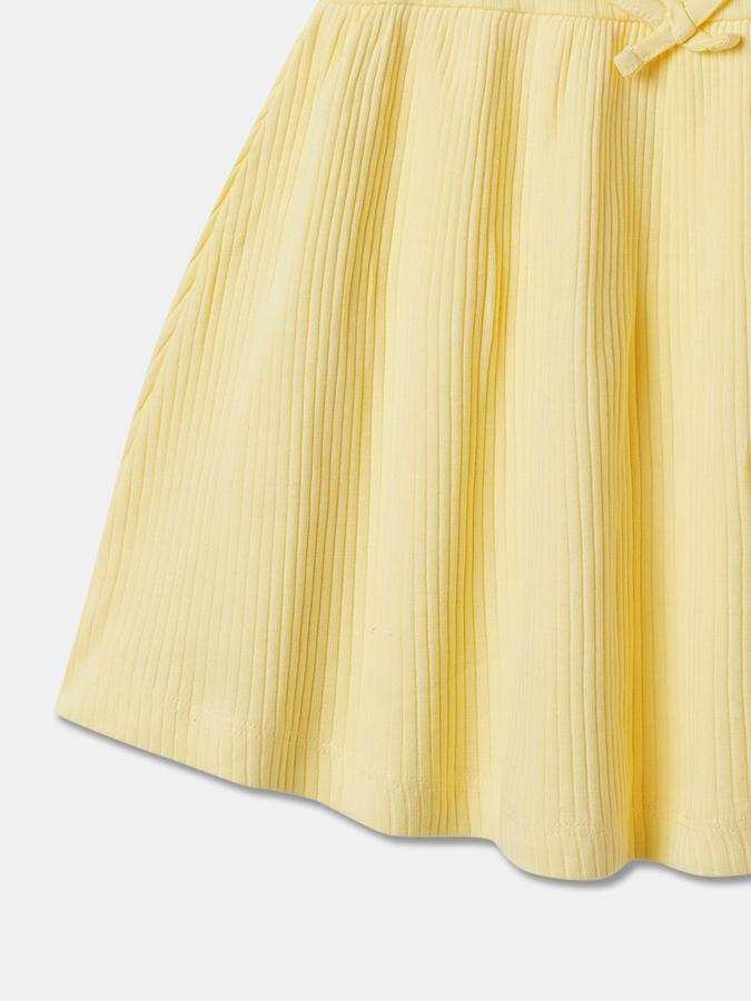 Girls Cotton A-Line Boat Neck Printed Dress