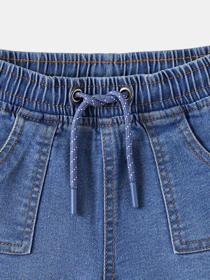 R&B Short For Baby Boys Casual Solid Cotton Blend image number 3
