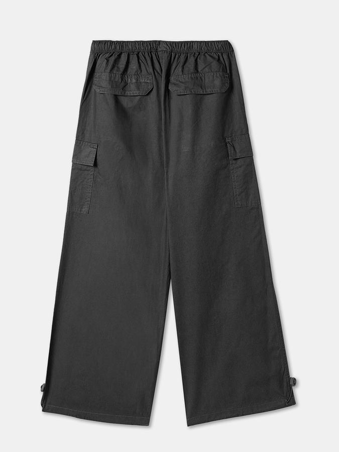 Boys Twill Regular Fit Drawstring Waist Clean Hem Trousers