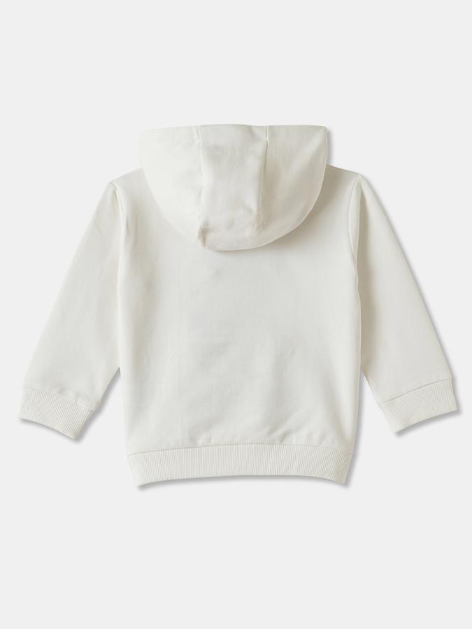 Boys Cotton Relaxed Fit Hooded Applique Hoodie