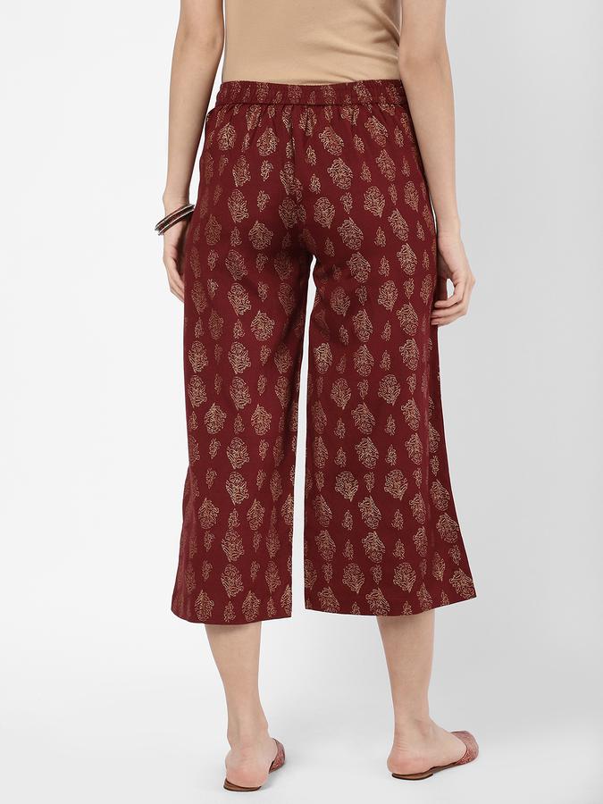 R&B Women Maroon Palazzos & Culottes image number 2