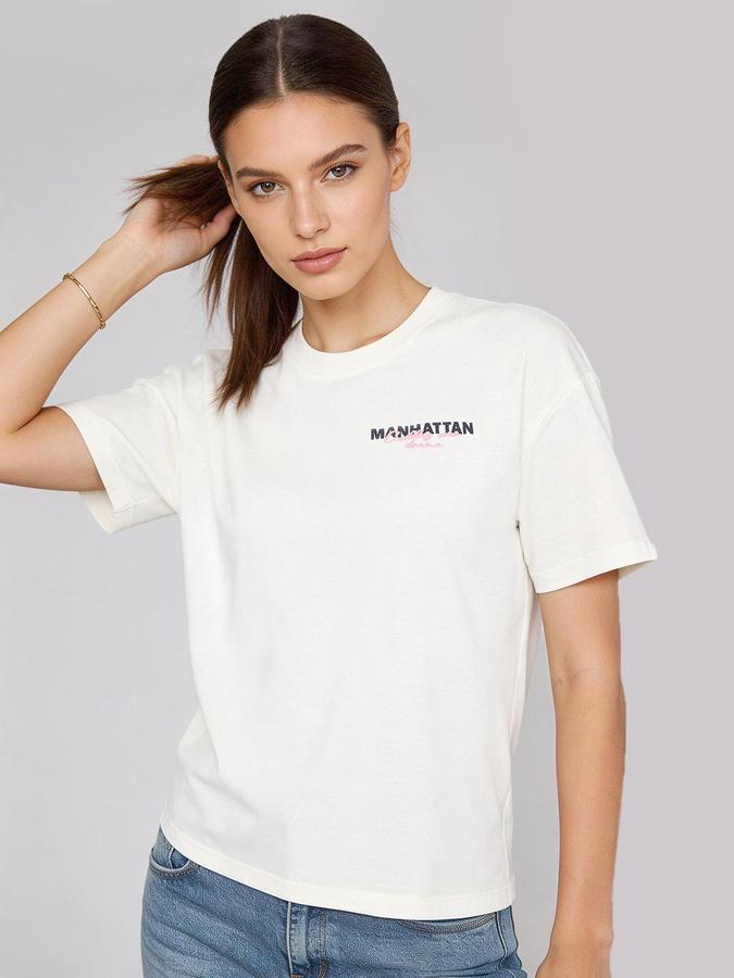 R&B Beige Solid Women Regular fit Top 